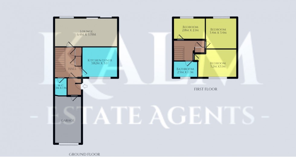 Floorplan for Yardley, Letchworth Garden City, Hertfordshire