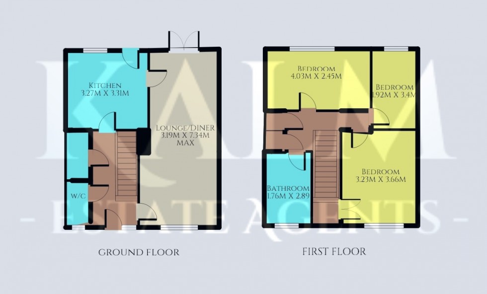 Floorplan for Hardy Close, Hitchin, Hertfordshire