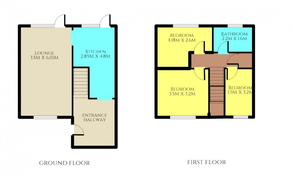 Floorplan for School Close, Stevenage, Hertfordshire