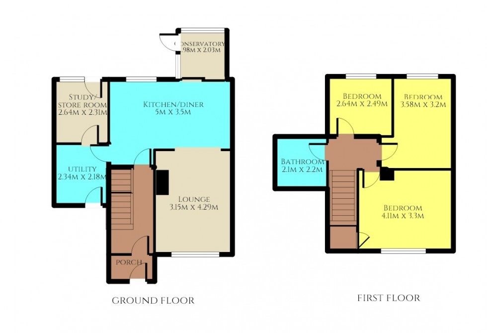 Floorplan for St Margarets, Stevenage, Hertfordshire