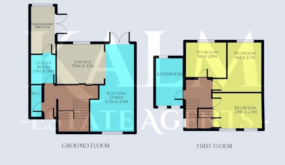 Floorplan for Mandeville, Stevenage, Hertfordshire