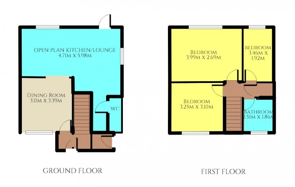 Floorplan for Meadow Way, Stevenage, Hertfordshire