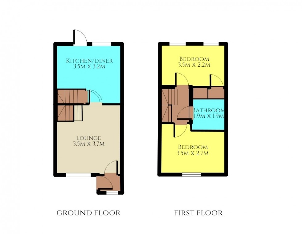 Floorplan for Edmonds Drive, Stevenage, Hertfordshire
