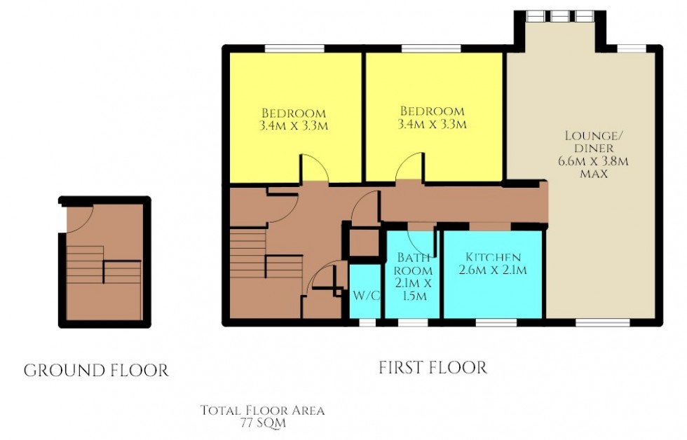 Floorplan for Falcon Close, Stevenage, Hertfordshire