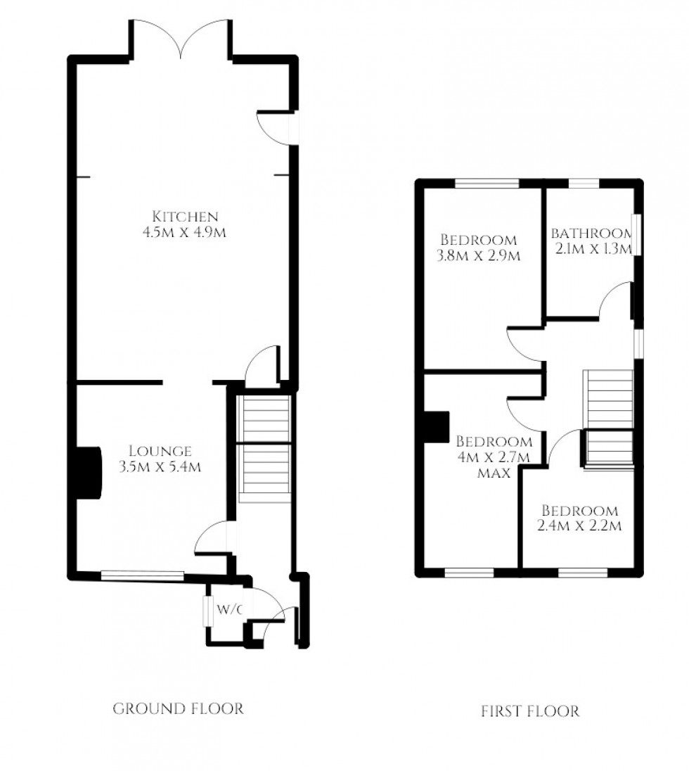 Floorplan for Kings Hedges, Hitchin, Hertfordshire