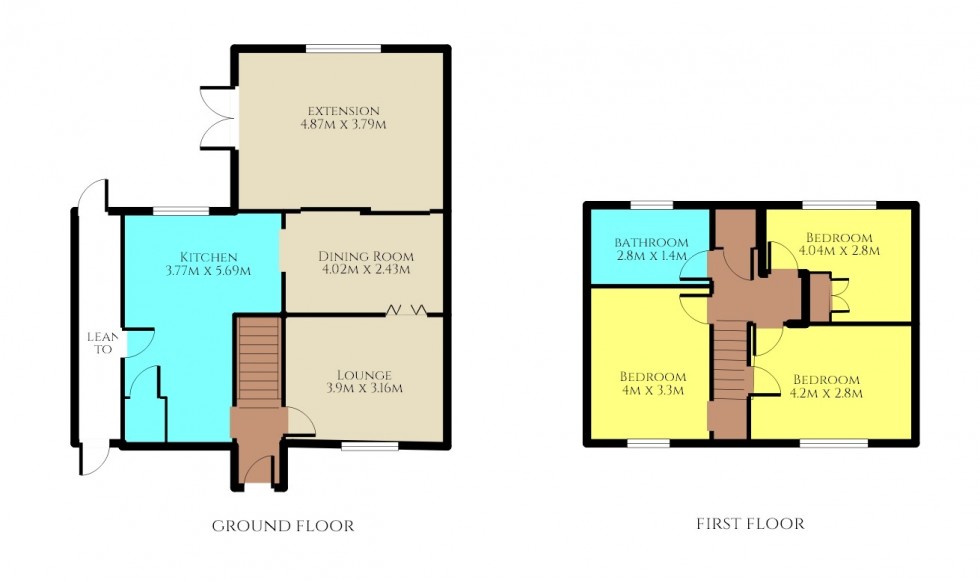 Floorplan for Leaves Spring, Stevenage, Hertfordshire
