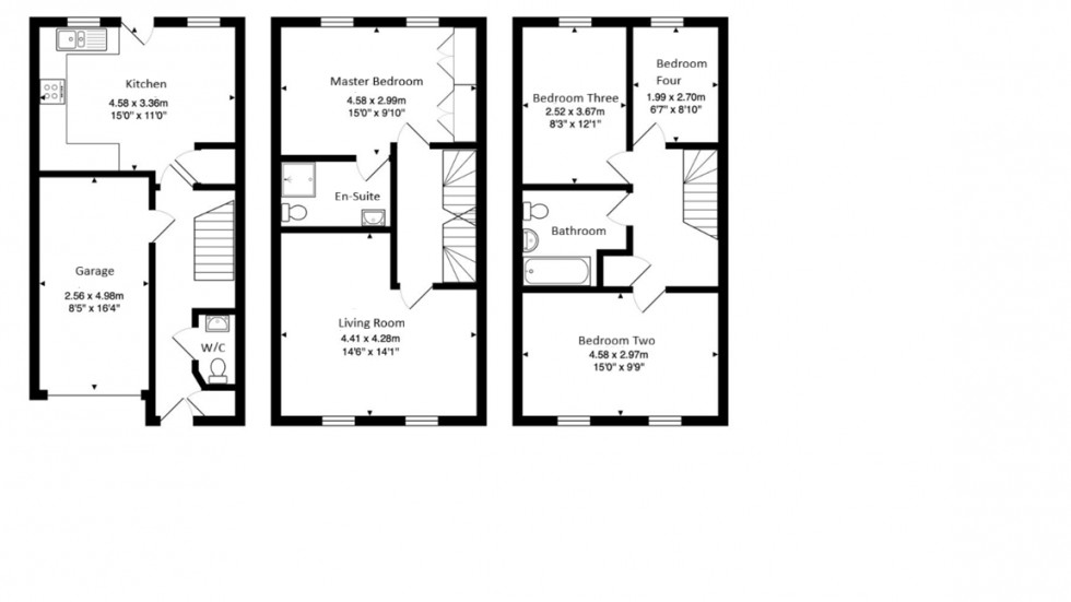 Floorplan for Oaklands Wood, Hatfield, Hertfordshire