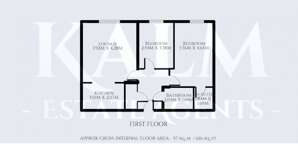Floorplan for Aylward Drive, Stevenage, Hertfordshire