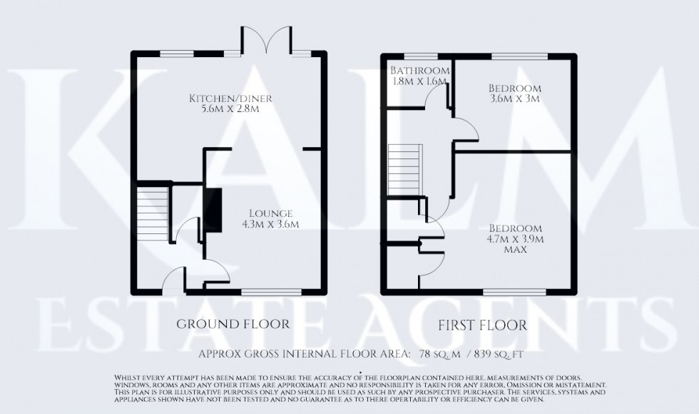 Floorplan for Ferrier Road, Stevenage, Hertfordshire