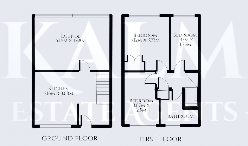 Floorplan for Bedwell Crescent, Stevenage, Hertfordshire