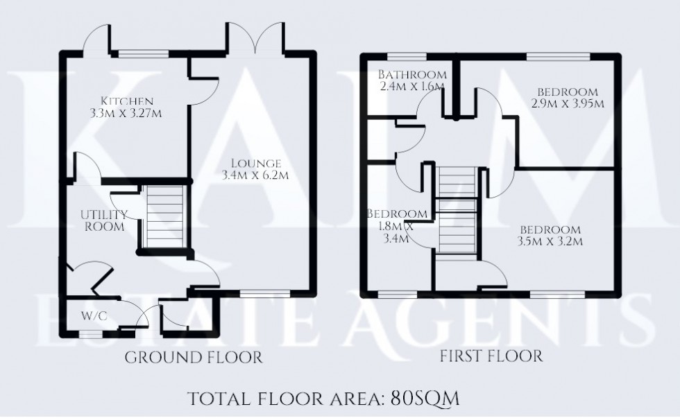 Floorplan for Barnwell, Stevenage, Hertfordshire