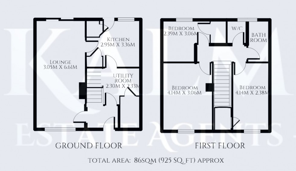 Floorplan for Pankhurst Crescent, Stevenage, Hertfordshire