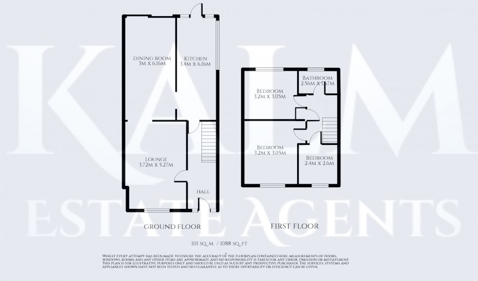 Floorplan for Dovedale, Stevenage, Hertfordshire