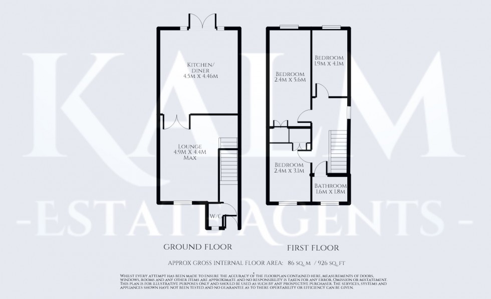 Floorplan for Parishes Mead, Stevenage, Hertfordshire