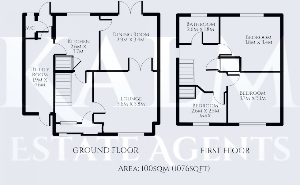 Floorplan for Lyndale, Stevenage, Hertfordshire