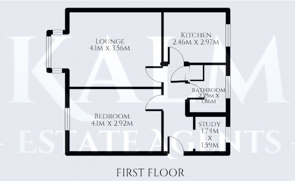 Floorplan for Kimbolton Crescent, Stevenage, Hertfordshire