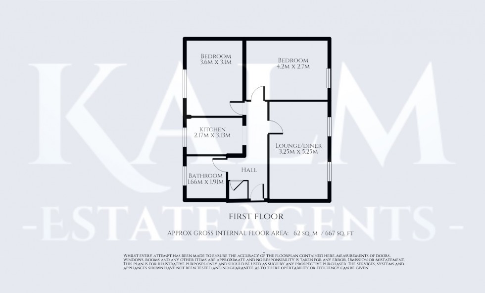 Floorplan for Burghley Close, Stevenage, Hertfordshire