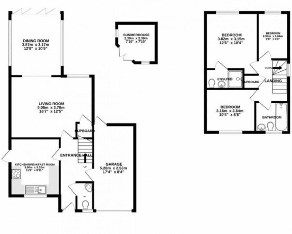 Floorplan for Ramerick Gardens, Arlesey, Bedfordshire