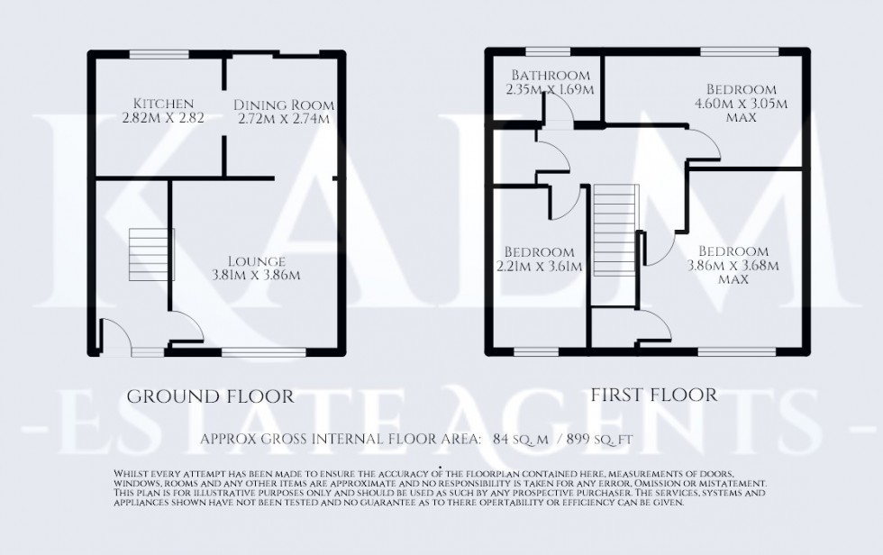 Floorplan for Raleigh Crescent, Stevenage, Hertfordshire