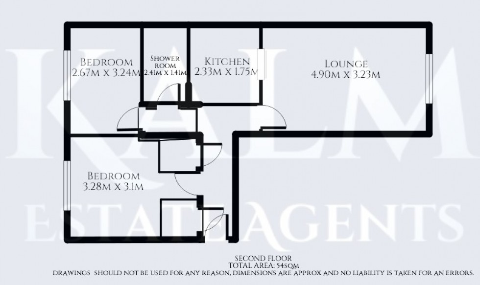 Floorplan for Keller Close, Stevenage, Hertfordshire