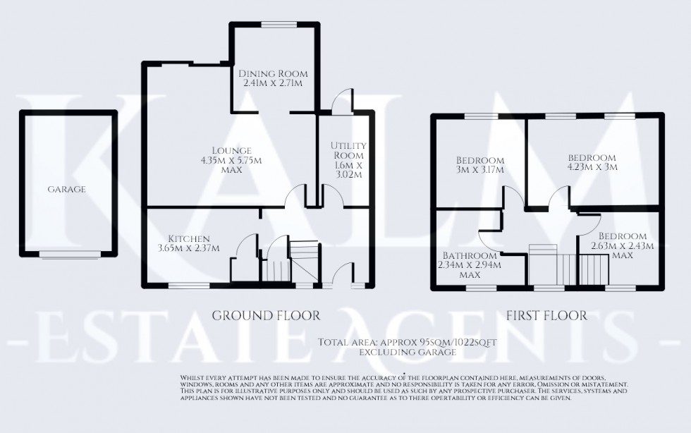 Floorplan for Broad Oak Way, Stevenage, Hertfordshire