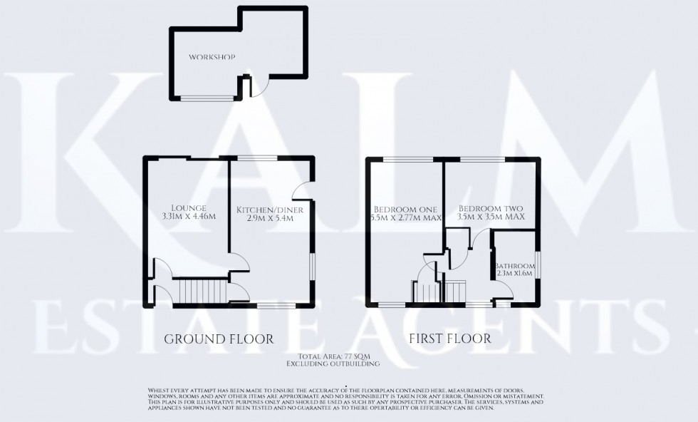 Floorplan for Haycroft Road, Stevenage, Hertfordshire