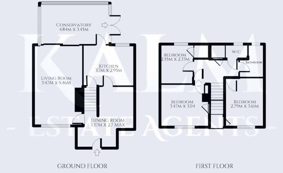 Floorplan for Broadwater Crescent, Stevenage, Hertfordshire