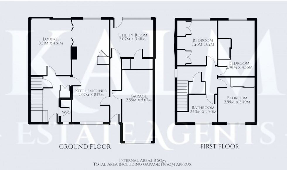 Floorplan for Pepsal End, Stevenage, Hertfordshire