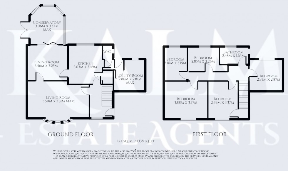 Floorplan for Broadwater Crescent, Stevenage, Hertfordshire