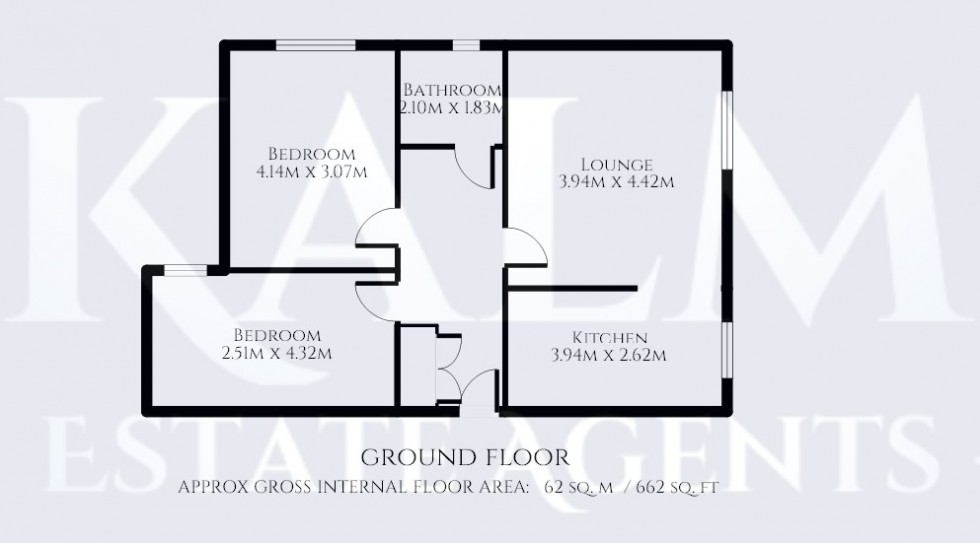 Floorplan for Wychdell, Stevenage, Hertfordshire